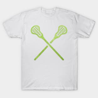 Lacrosse Stick Green T-Shirt